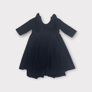 Remie Girl Black Twirl Dress